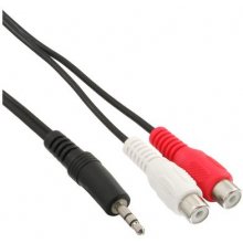 INLINE Audio cable 2x RCA female / 3.5mm...