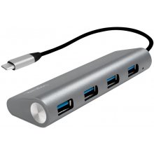 Logilink USB 3.1 HUB 4-port Type-C Aluminium...