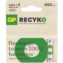 GP BATERIE Batteries R03/AAA NI-MH 650mAh...