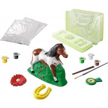 Ravensburger plaster figures + paint: horse...