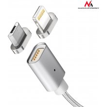 Maclean Micro USB cable silver magnetic...