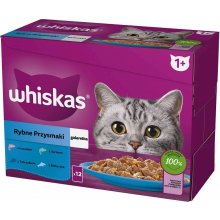 Whiskas jelly sachets, flavours: White Fish...