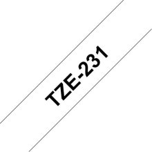 Brother TZE-231 label-making tape Black on...