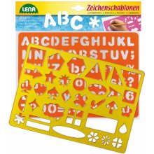 Lena Stencils Alphabet, numbers ja symbols