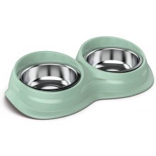 Georplast Wave Double INOX pet bowl with...