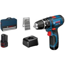 Bosch GSB 12V-15 1300 RPM Black, Blue