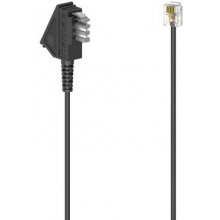 Hama 00201108 telephone cable 6 m Black