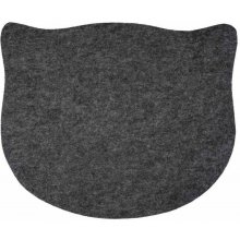 Trixie Place mat, felt, 45 × 37 cm, grey