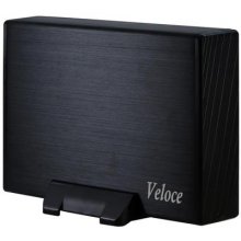 Inter-Tech Veloce GD-35612 Black 3.5" USB...