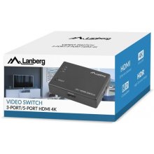 Lanberg Switch video 3xHDMI + port micro USB...