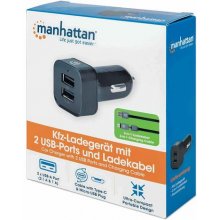 Manhattan Kfz-Ladegerät mit 2 USB-Ports und...