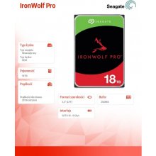 SEAGATE HDD||IronWolf Pro|18TB|SATA|256...