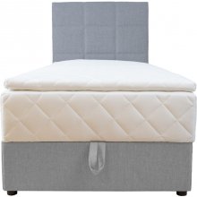 Home4you Continental bed LEVI 90x200cm, with...