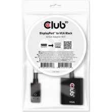 Club 3D CLUB3D DisplayPort™ to VGA Black...