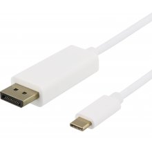 DELTACO Кабель USB-C - DisplayPort, 50 см...