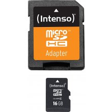 Флешка Intenso microSD 16GB 5/21 Class 4 +AD