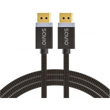 Savio DisplayPort cable 2 m Black CL-166