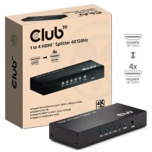 Club 3D Club3D CSV-1385 4-Port HDMI Splitter...