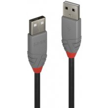 LINDY CABLE USB2 A-A 3M/ANTHRA 36694