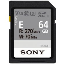 Mälukaart Sony SDXC E series 64GB UHS-II...