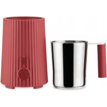 Alessi Milk frother Plisse, red