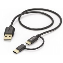 HAMA 00178327 2-in-1 Micro-USB Cable with...