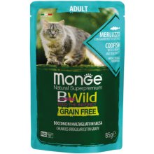 Monge BWILD pouches Cat ADULT Codfish with...