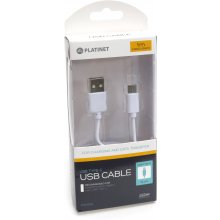 Faro Platinet cable USB - USB-C 1m, white