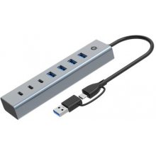 Conceptronic USB-Hub 7-Port 3.2/C->4x3.0...