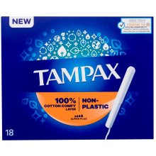 Tampax Non-Plastic Super Plus 18pc - Tampon...
