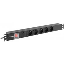 LANBERG PDU rack power strip 19 inch 1U 16A...