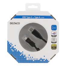DELTACO Phone cable USB 2.0 "C-A", 2.m...