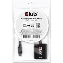 Club 3D CLUB3D MiniDisplayPort™ to VGA Black...