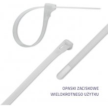 Reusable self locking cable tie, 7.2x250mm