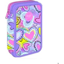 CoolPack pencil case, filled, 2 zippers -...