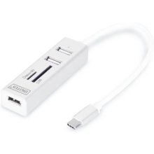 Digitus USB Type-C™ OTG 3-Port HUB + Card...