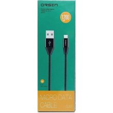 Orsen S32 Micro Data Cable 2.1A 1.2m black