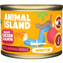 ANIMAL ISLAND Chicken with salmon - wet cat...