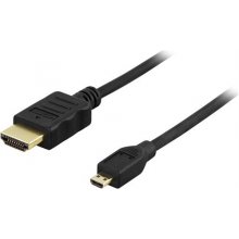 Deltaco HDMI cable, 1.4 + E, 19-pin ha-Micro...