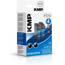 KMP Patrone HP 51645D Nr.45 black Doppelp...
