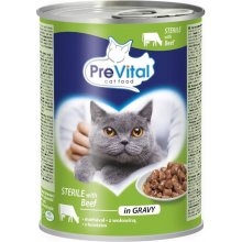 PREVITAL Cat Food Sterile Beef in Sauce -...