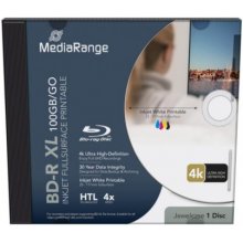 MediaRange BD-R XL 100GB 4x bedruckbar Disc...