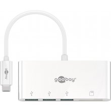 GOOBAY USB-C Multiport Adapter to 3x USB-A...