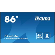 IIYAMA CONSIGNMENT LH8665UHSB-B1 86IN LCD...