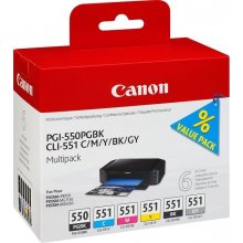 Тонер Canon PGI-550/CLI-551 PGBK/C/M/Y/BK/GY...