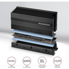 AXAGON Passive aluminum heatsink for...