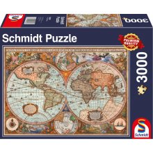 Schmidt Spiele Puzzle Antique World Map 3000...