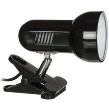 Activejet Clip-on desk lamp, black, metal...