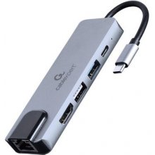GEMBIRD Adapter USB-C 5in1, PD, HDMI, USB...