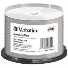 Verbatim 1x50 DVD-R 4,7GB 16x white wide...